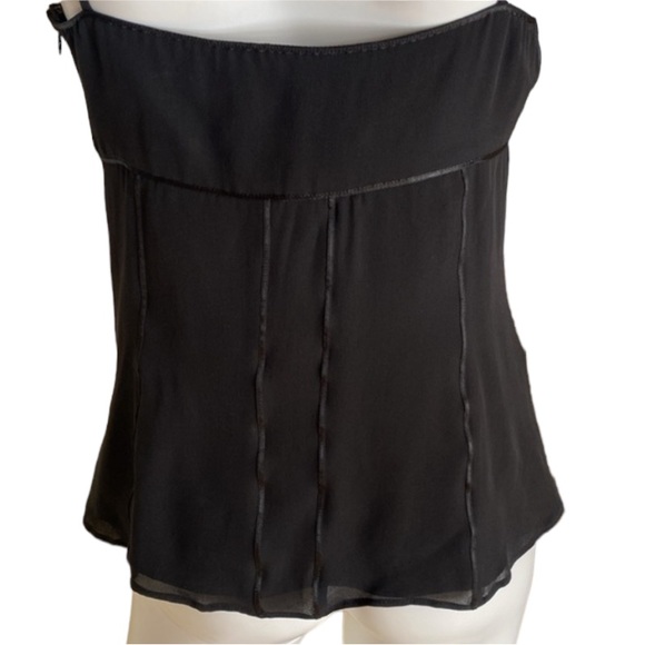 Express Silk Y2K whimsigoth Vtg. Chiffon w/ Satin trim / side Zip / Sm. - Picture 9 of 16